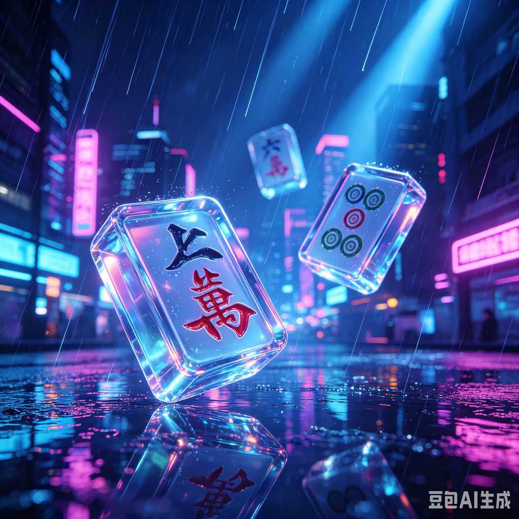 clear transparent mahjong tiles